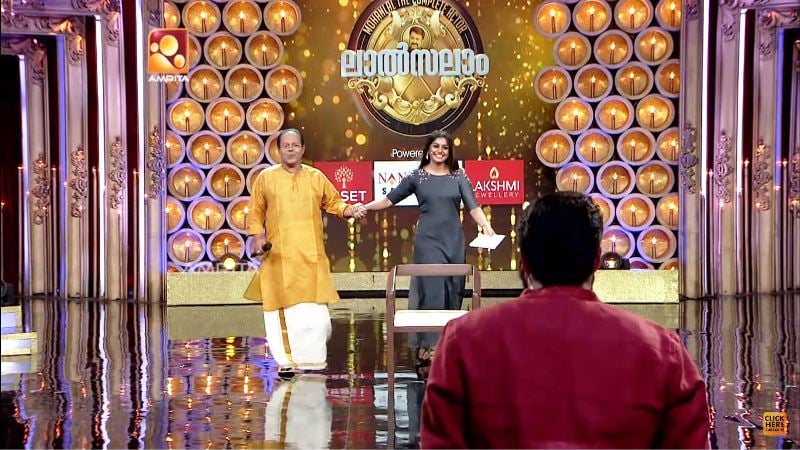 Meera Nandan hosting Amrita TV