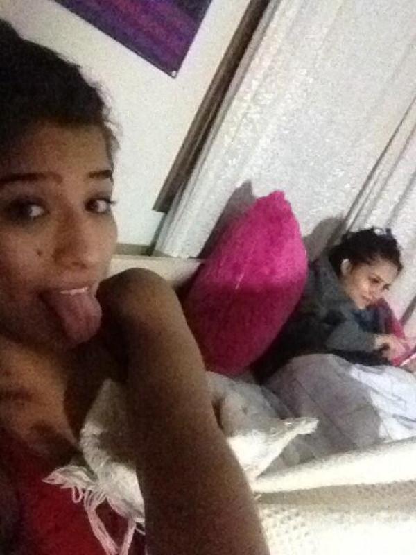 Megan Salinas With Her Best Friend Giselle Mari