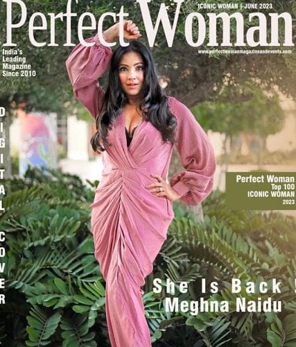 Meghna Naidu featured on a magazine cover