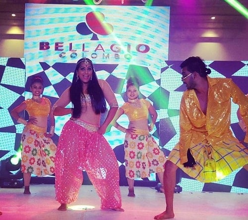 Meghna Naidu performing in an event