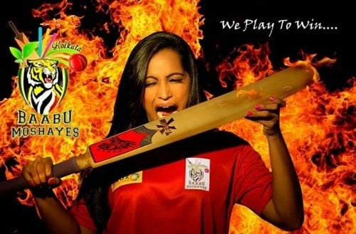 Meghna Naidu wearing Baabu Moshayes jersey