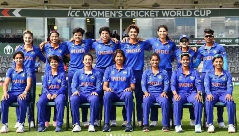 Meghna Singh donning the blue jersey