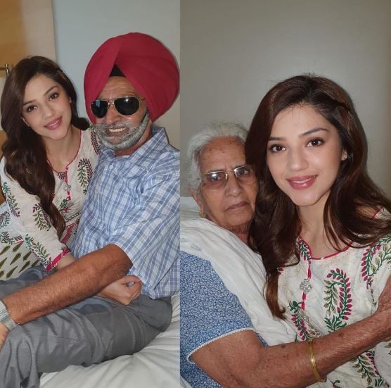 Mehreen Pirzada with her grandparents