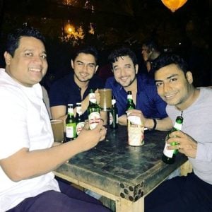 Mehul Bhojak drinks alcohol