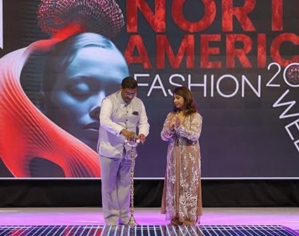 Menka Soni at the opening of a fashion week