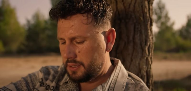 Mevlan Shaba in a still from his Albanian song titled 