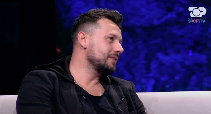 Mevlan Shaba in a still from the Albanian dating reality TV series titled 