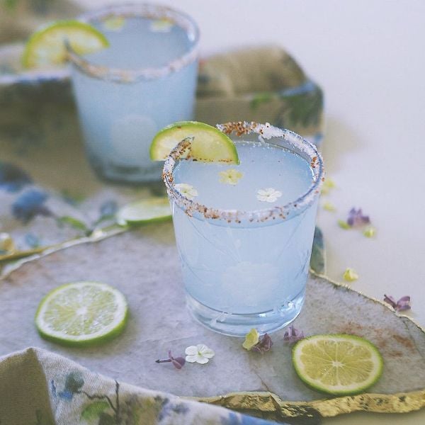 Mezcal margaritas prepared by Tanya Gyani on the occassion of Cinco De Mayo, the anniversary (5 May) of Mexico