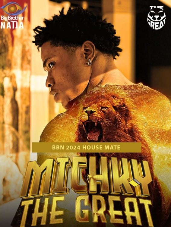 Michael Adeleye on the poster of the television reality show Big Brother Naija Season 9 (2024)