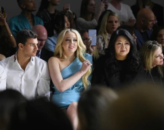 Michael Boulos and Tiffany Trump while attending the Taoray Wang show during New York Fashion Week in 2018