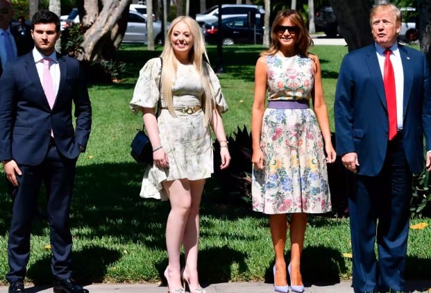 Michael Boulos posing with Tiffany