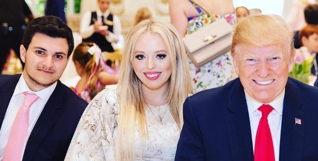 Michael Boulos with Tiffany and Donald Trump