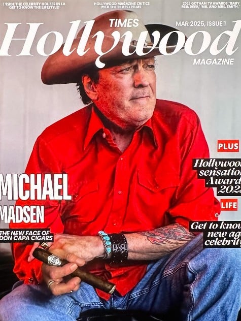 Michael Madsen on the cover of a magazine