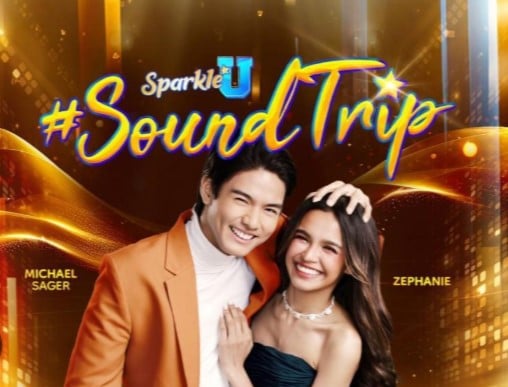 Michael Sager on the poster of the show Sparkle U #SoundTrip