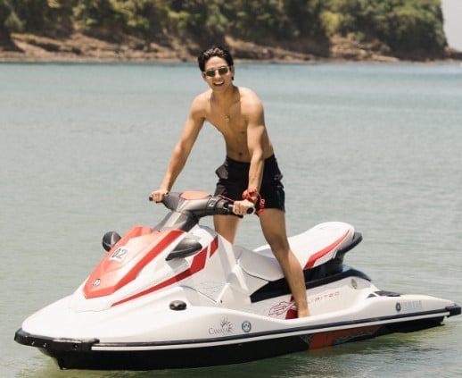 Michael Sager while enjoying jet skiing