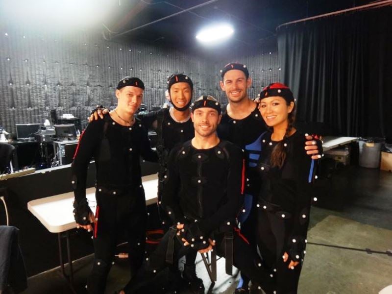 Michelle Lee as a part of the motion capture crew for Kinect Star Wars video game