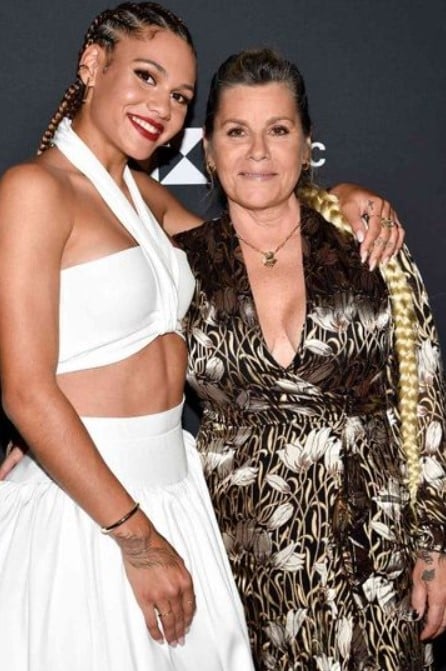 Michelle Moyer with her daughter at the TIME 100 Next event in New York City