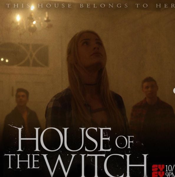 Michelle Randolph (centre) on the poster of the American horror comedy TV film titled 