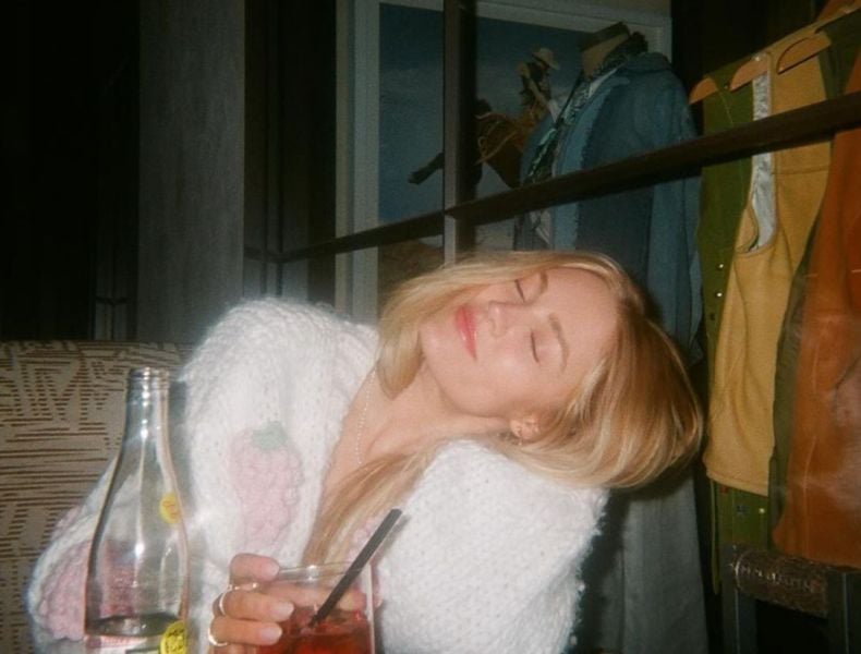 Michelle Randolph consuming alcohol