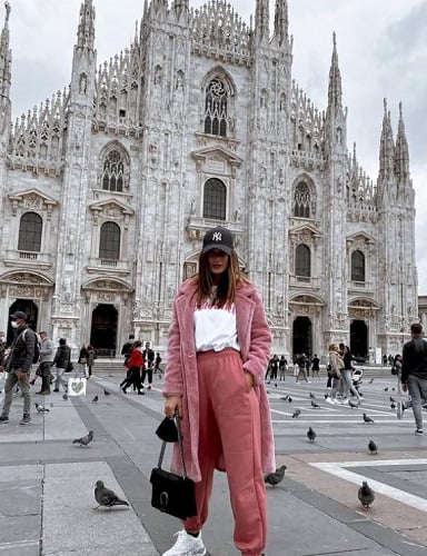 Migena Shpendi during her vacation