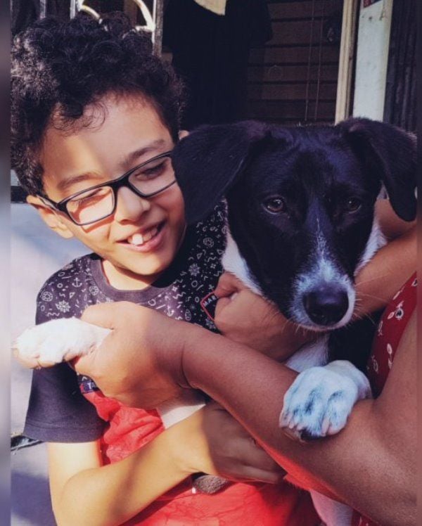 Mihir Godbole with his pet