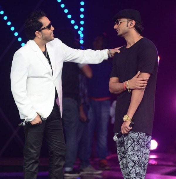 Mika Singh with Honey Singh