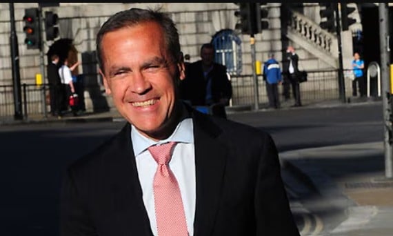 Mike Carney after being appointed as the Bank of England