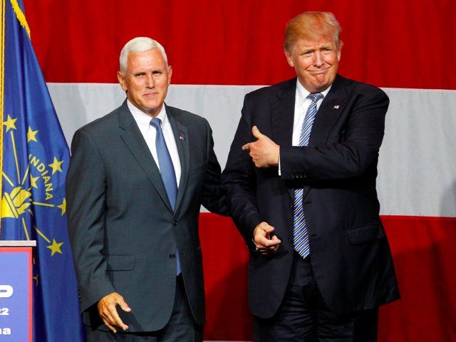 Mike Pence and Donald Trump