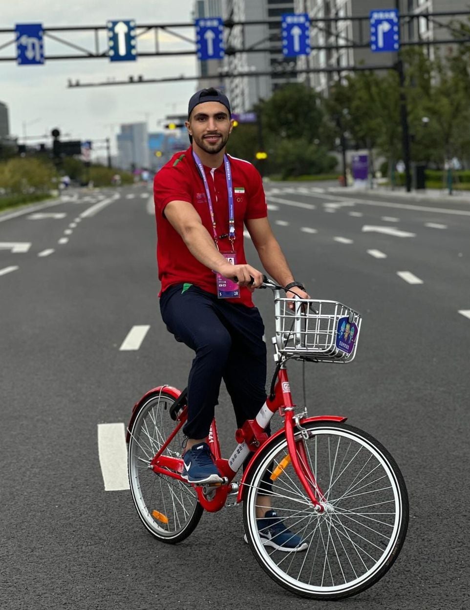Milad Jabbari on a vacation in China