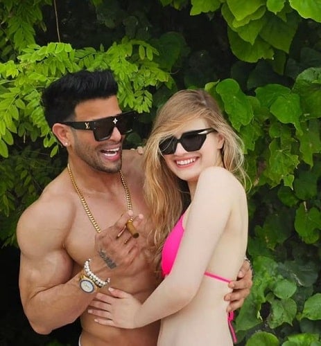 Milena Alexandra during her vacation