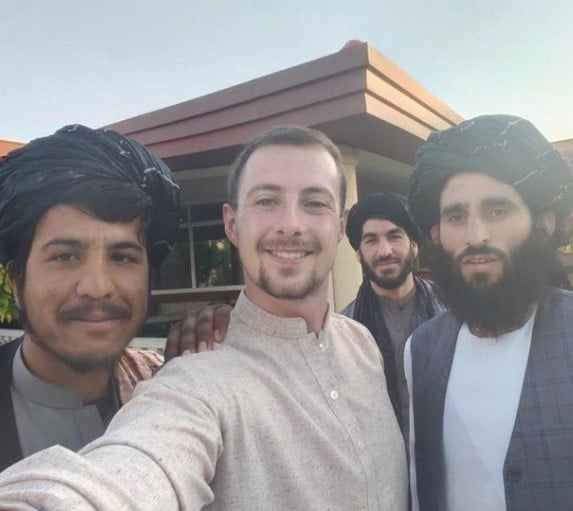 Miles Routledge during his period in Afghanistan