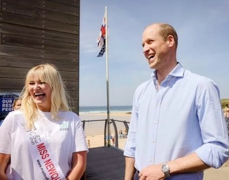 Milla Magee during a meeting with Prince William