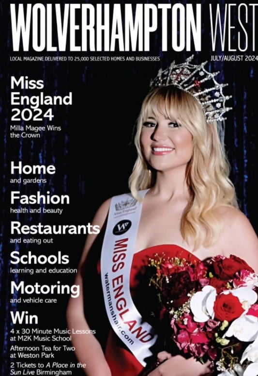 Milla Magee on the cover of a magazine