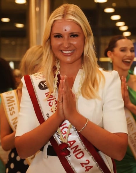 Milla Magee pictured on her arrival in India on 7 May 2025