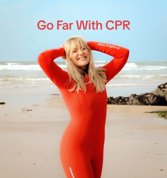 Milla Magee while promoting her project GoFarwithCPR
