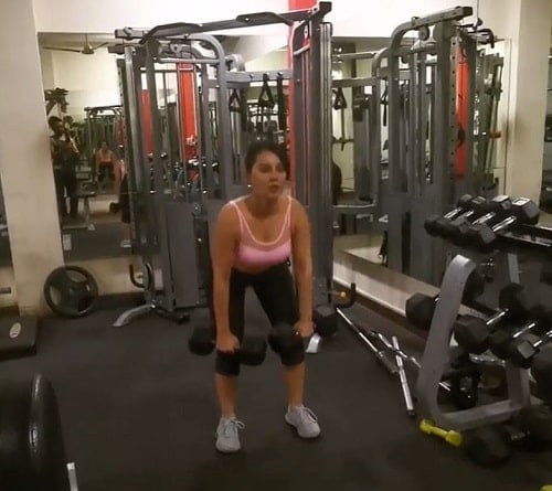 Minissha Lamba at a gym