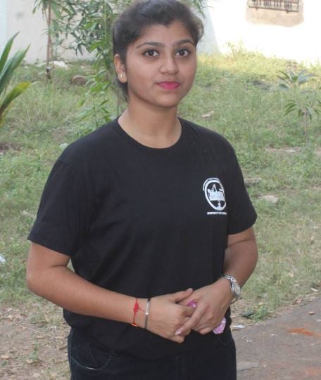 Minnat Wankhede during her college days