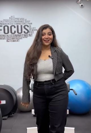 Minnat Wankhede when she became the ambassador of Impact Fitness Gym