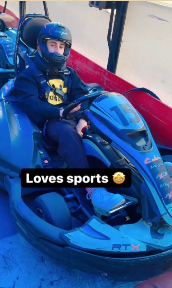 Mir Mohammed Mehroos while enjoying his auto racing sports