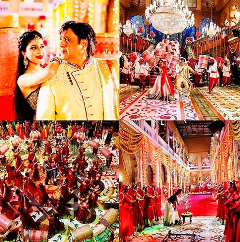 Mishikka Chaurasia and Govinda in the film Rangeela Raja