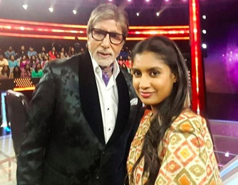 Mithali Raj With Amitabh Bachchan