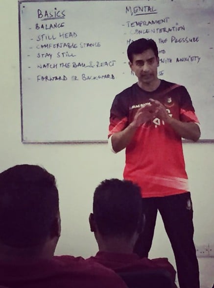 Mithun Manhas while working as a cricket coach