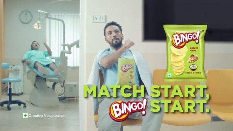 Mitra Gadhavi in an advertisement for Bingo Chips
