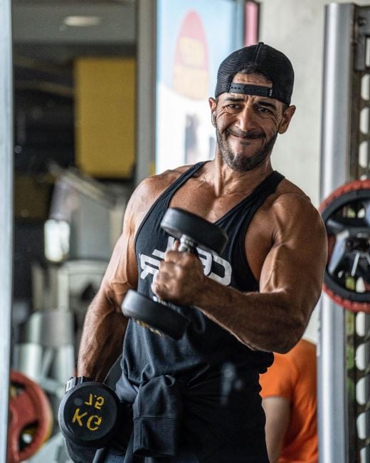 Mo Ismail during a workout session