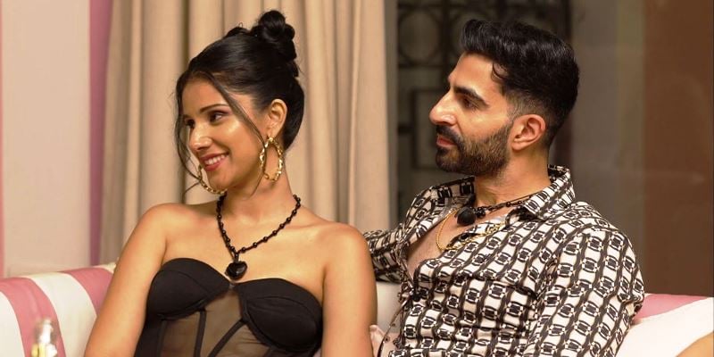 Mohak Malhotra and Nidhi Kumar on the show Temptation Island India Pyaar Ki Pariksha (2023)
