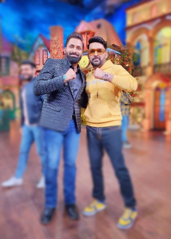 Mohamedali Budhwani with Kapil Sharma