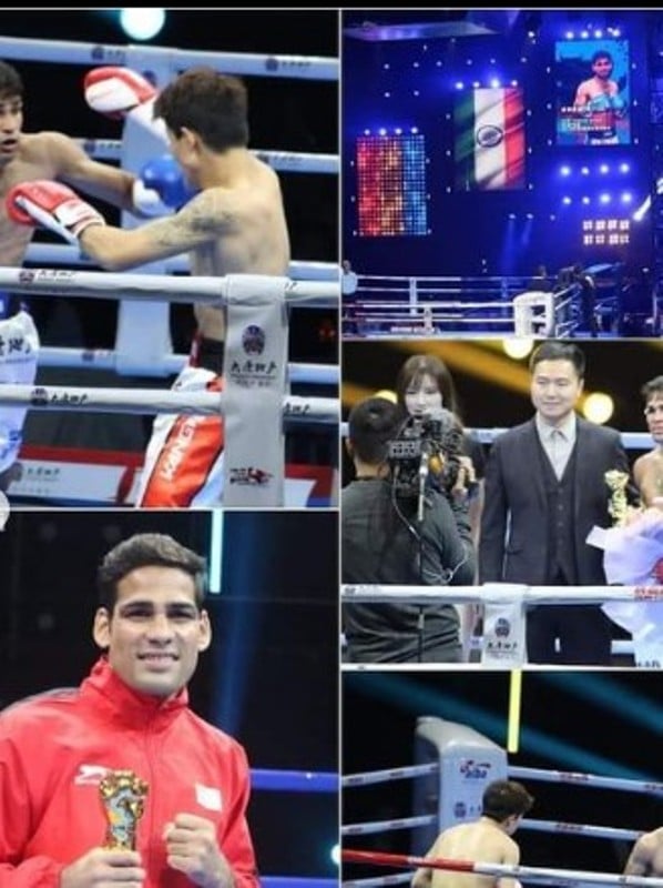 Mohammad Hussamuddin participating in various boxing tournaments