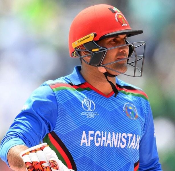 Mohammad Nabi during the 2019 ODI World Cup