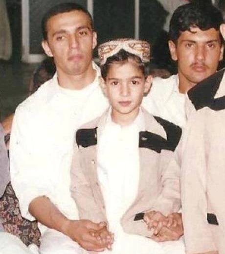 Mohammad Nabi (right) during his teenage years
