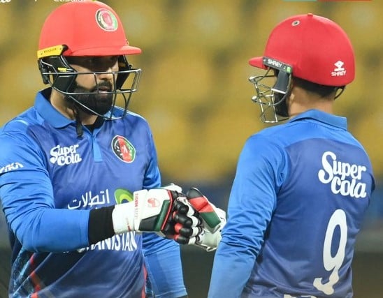 Mohammad Nabi with Azmatullah Omarzai